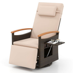 Outdoor 360° Swivel Rattan Recliner Chair product
